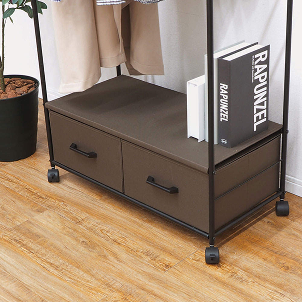 萩原 ハンガーラック ブラウン KHR-3157BR