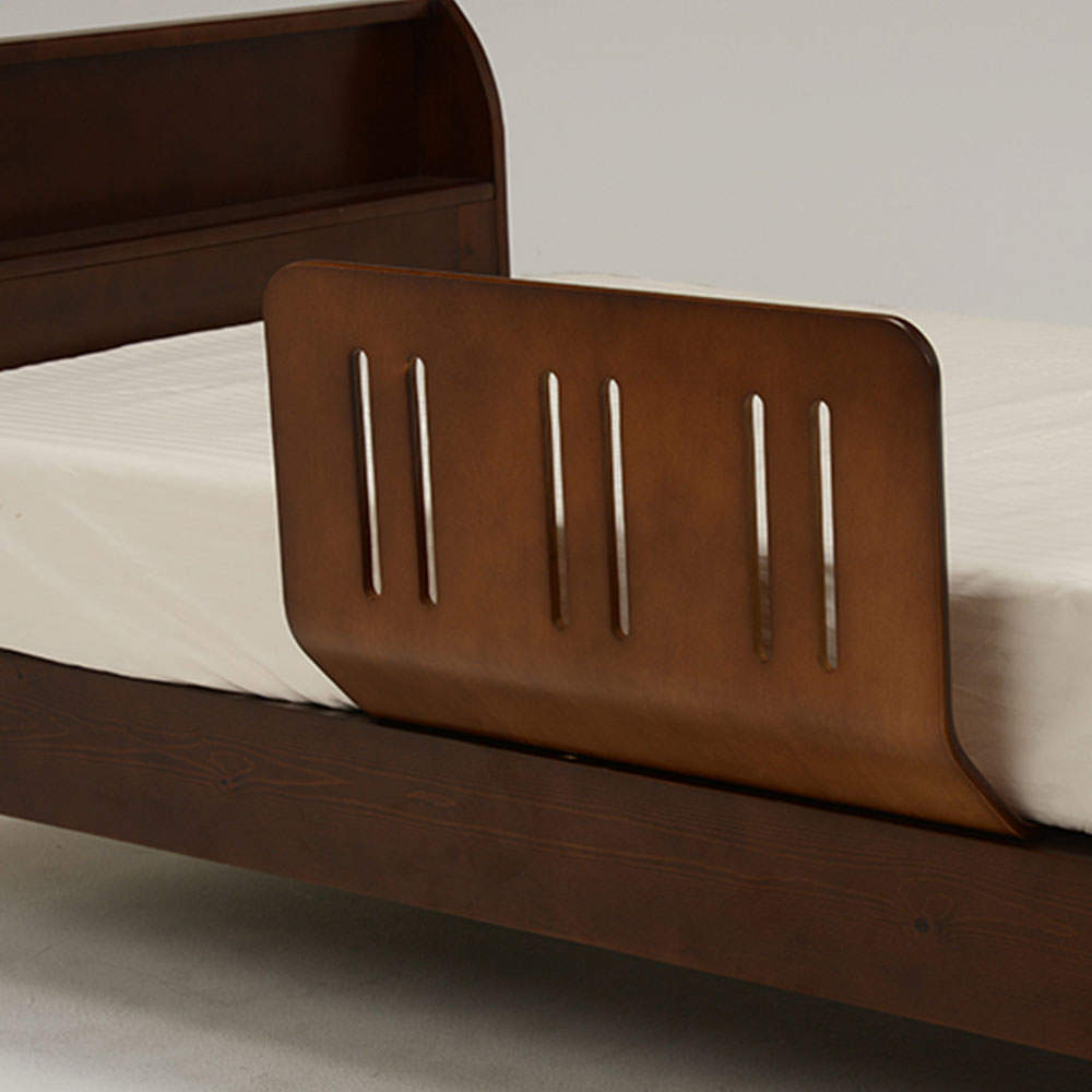 萩原 曲げ木ベッドガードDBR ダークブラウン LBG-4297T-DBR