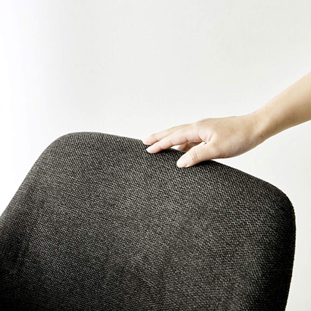 萩原 スィーベルチェア ファブリックダークグレー LC-4862DGY