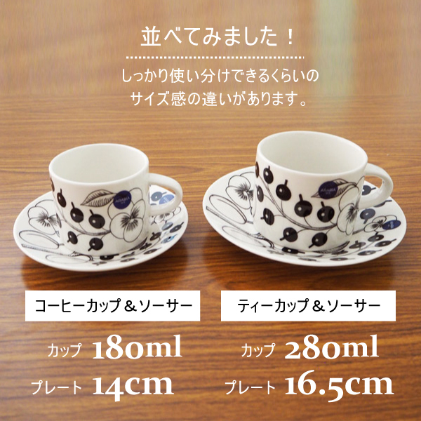 ARABIA アラビア パラティッシ コーヒーカップ＆ソーサー 180ml