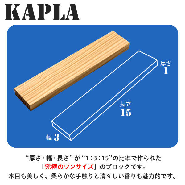 KAPLA カプラ Dark blue ダークブルー 40 planks 40ピース
