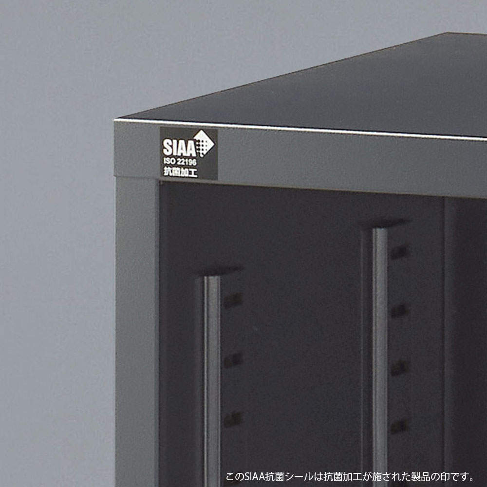 生興 ALZシリーズ パーソナルロッカー 8扉 ブラック W880xD380×H750mm ALZK-PL32-8