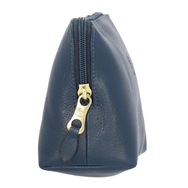 IL BISONTE イルビゾンテ POUCH ファスナーポーチ BLUE ブルー BL137 SCA033 PV0005