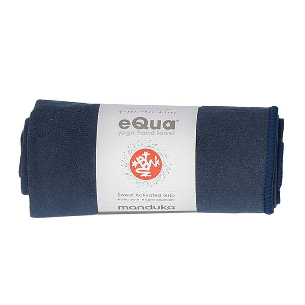 Manduka マンドゥカ eQua イークア ヨガマットタオル ハンドサイズ Midnight ミッドナイト S