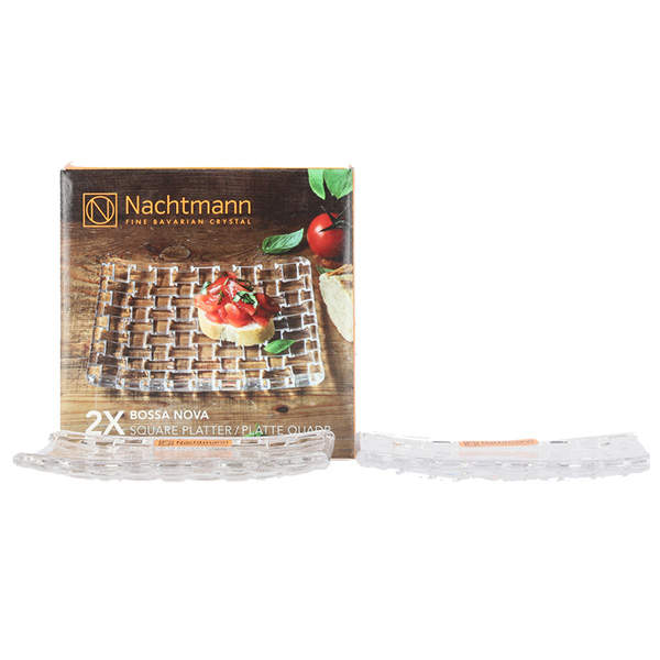 Nachtmann ナハトマン Bossa Nova ボサノバ スクエアプレート 14cm 2枚セット 101907