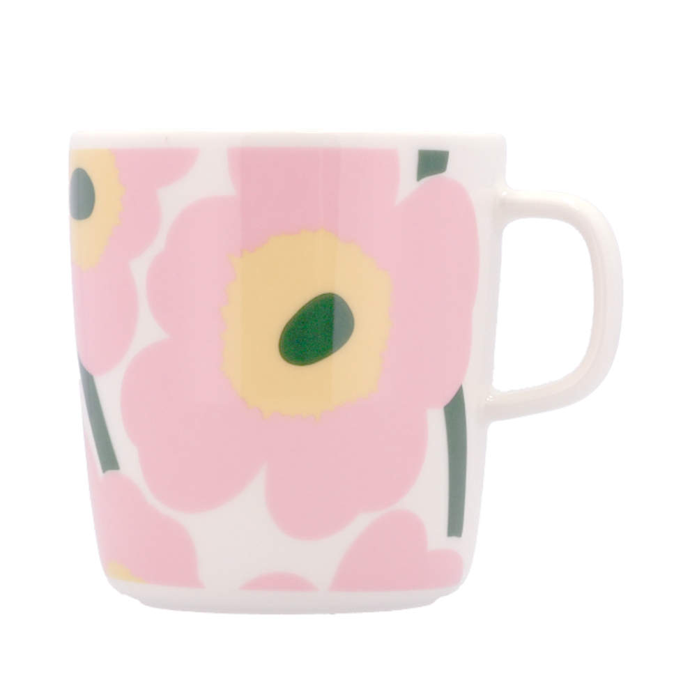 Marimekko マリメッコ Unikko ウニッコ マグ マグカップ 400ml ピンク×ライトイエロー