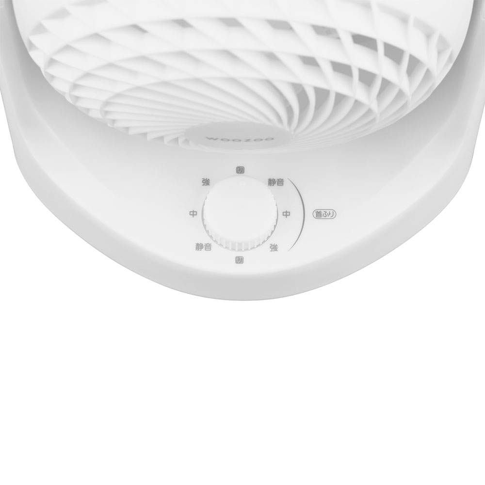 アイリスオーヤマ サーキュレーター マカロン型 首振りタイプ メカ式 8畳 ホワイト PCF-MKM15EC-W