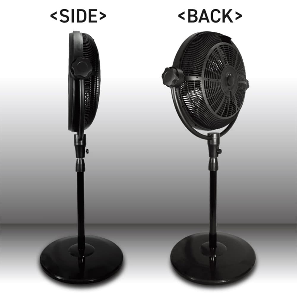 法人様限定、個人宅配送不可 扇風機 ReeD メカ式スタンドファン 50cm ブラック RD-YFS500-B