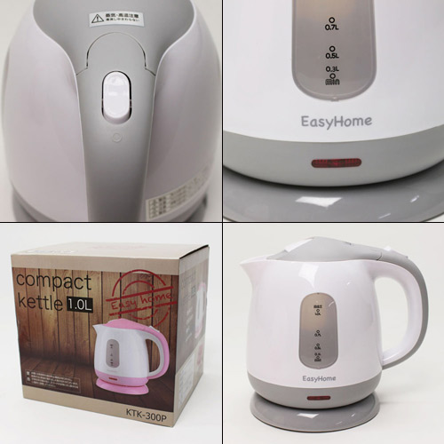 よろずやマルシェ本店 ヒロ コーポレーション 電気ケトル コンパクトケトル 1 0l ピンク Ktk 300 P 洗剤 キッチン 日用品 食品 日用品から百均まで個人向け通販
