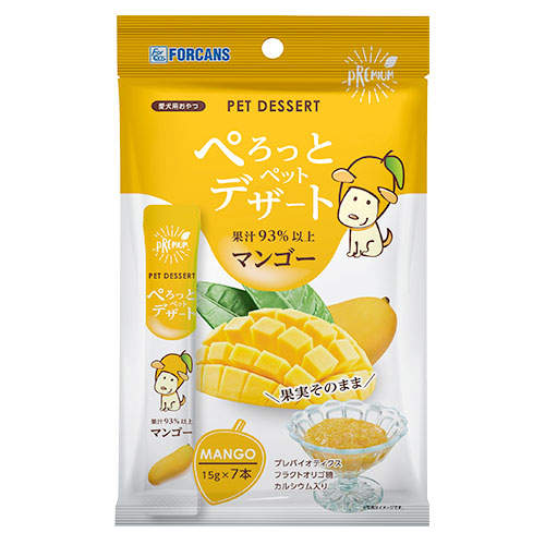 【ゆうパケット配送】【送料弊社負担】FORCANS フォーキャンス ぺろっとペットデザート アソート(マンゴー・りんご・いちご) 3袋セット【他商品と同時購入不可】