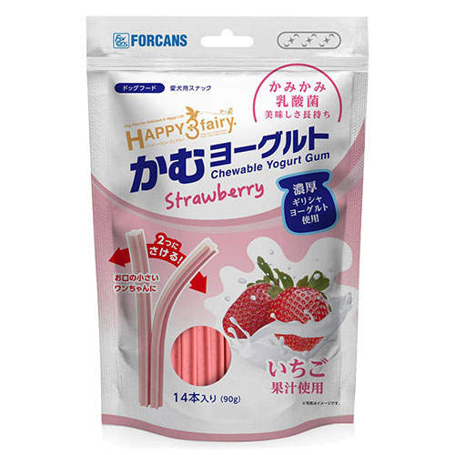 FORCANS フォーキャンス かむヨーグルト 青りんご バナナ いちご 14本入 6個セット