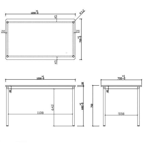 アール・エフ・ヤマカワ RFシンプルテーブル W1200×D700 ホワイト RFSPT-1270