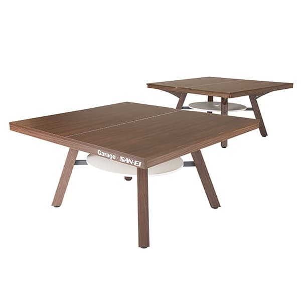 【組立設置込】 Garage ピンポンワークテーブル W1525×D1370×H760mm×2台 濃木目 同色2台セット(卓球台1台分) PW-1514HN