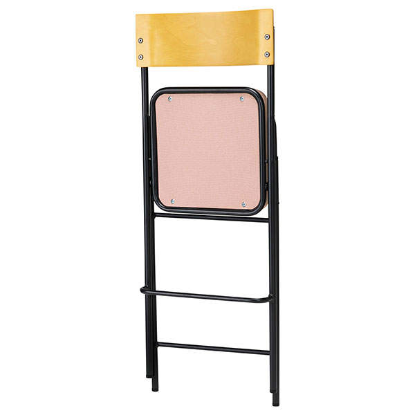 サンケイ 折りたたみハイチェア 厚張り 布張り 背合板色ナチュラル セージ CF73-MY-PST-SJ