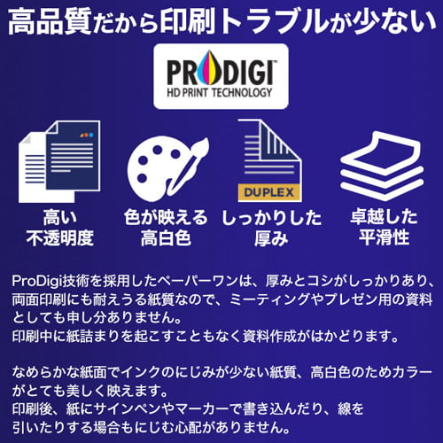 コピー用紙 A4 中厚口 500枚 80g ペーパーワン（PAPER ONE）オールパーパス