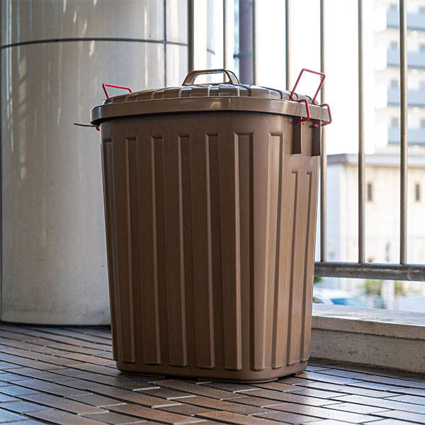東谷 ごみ箱 タフカン 60L W360×D554×H622mm ブラウン LFS-938BR