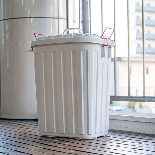 東谷 ごみ箱 タフカン 60L W360×D554×H622mm ホワイト LFS-938WH