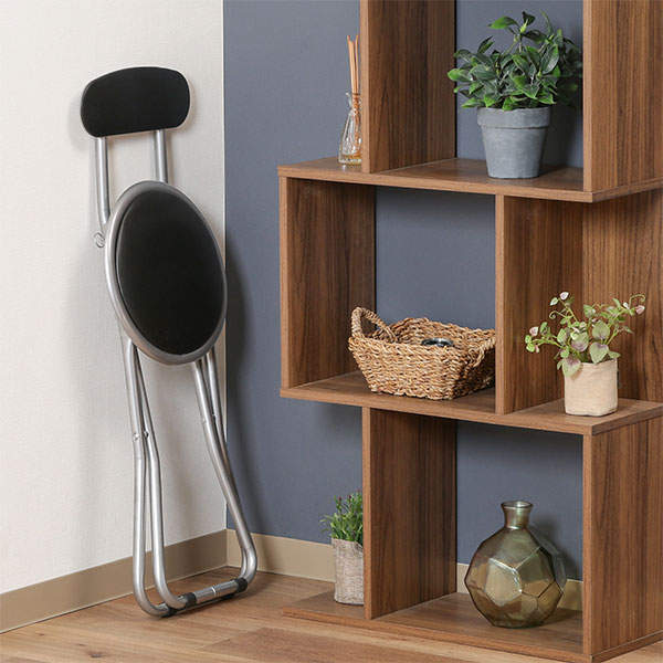 折りたたみパイプ丸椅子 FB-32BK 6脚セット 88625