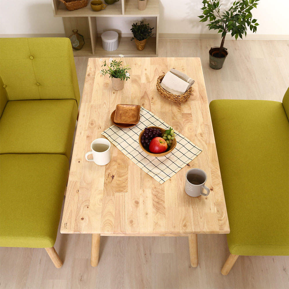 不二貿易 天然木 NS ダイニングテーブル ヘームル 幅120cm 37007