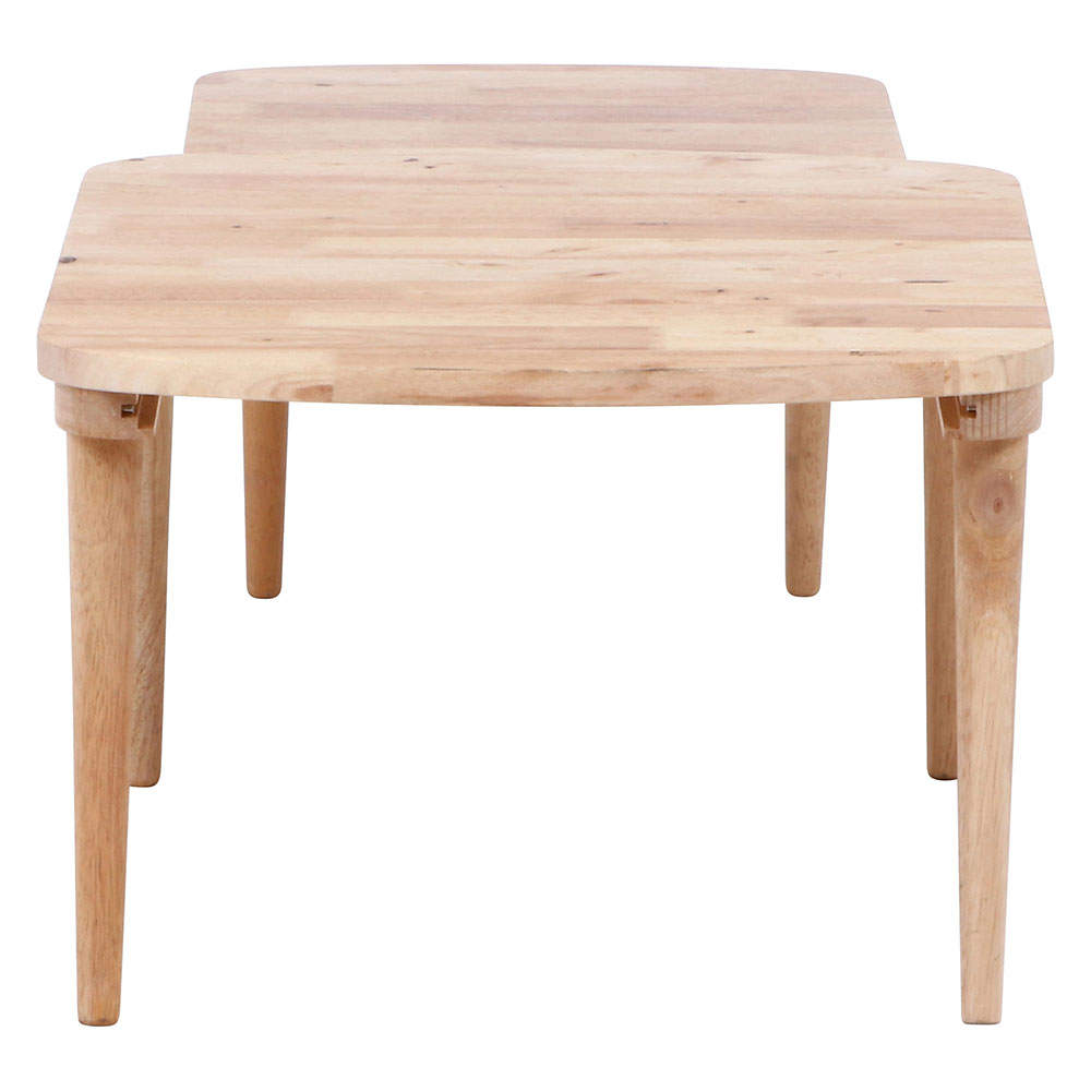 Natural Signature 天然木 センターテーブル SLIDE 幅70～120cm 伸縮式 37019