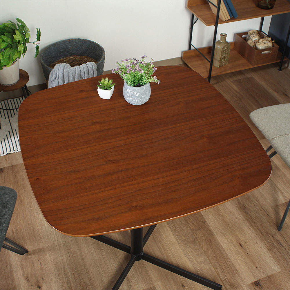 不二貿易 カフェテーブル レグナ 幅75cm ブラウン 正方形 98932