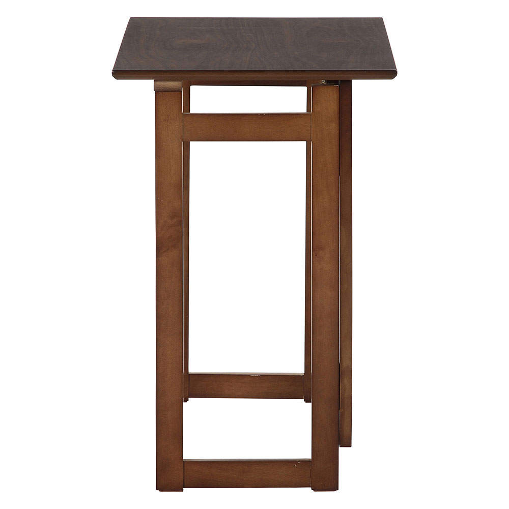 不二貿易 フォールディングテーブル 幅70cm ミラン ブラウン 95782