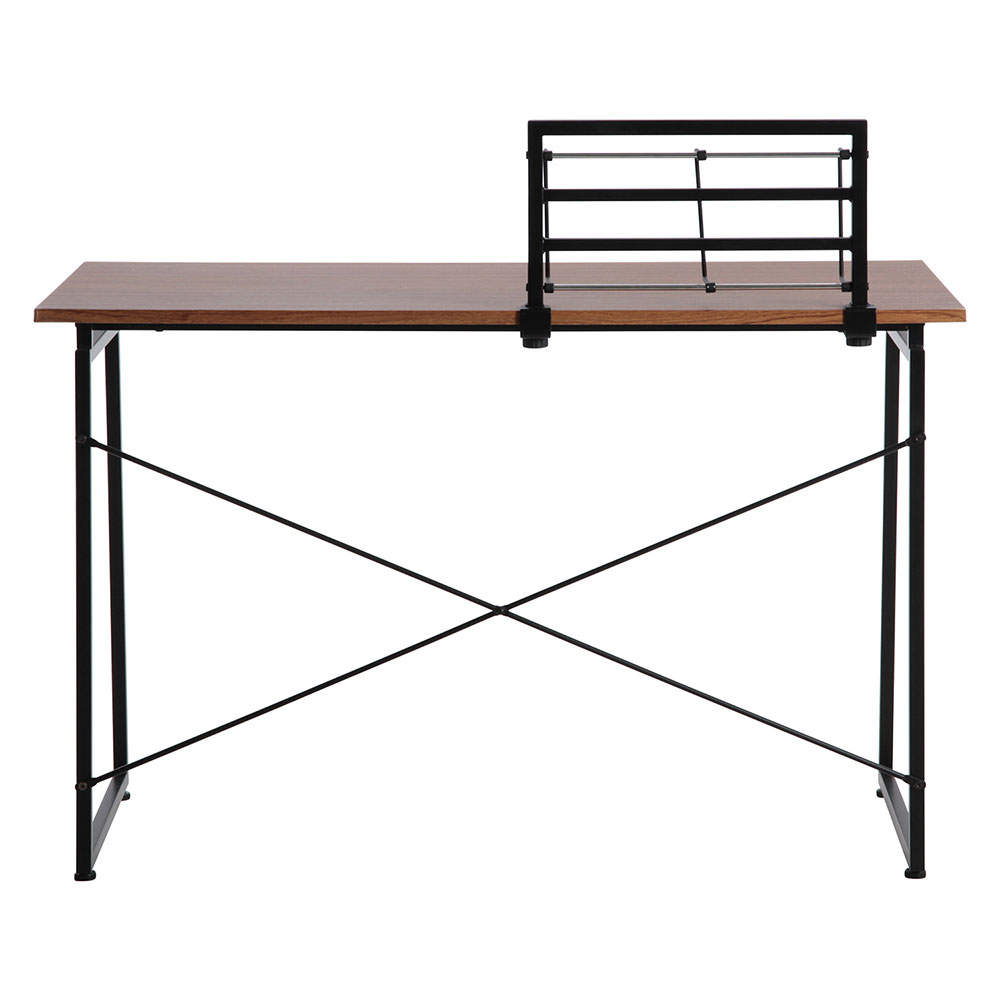 不二貿易 ワークデスク 幅120cm SMART 本棚付 94897