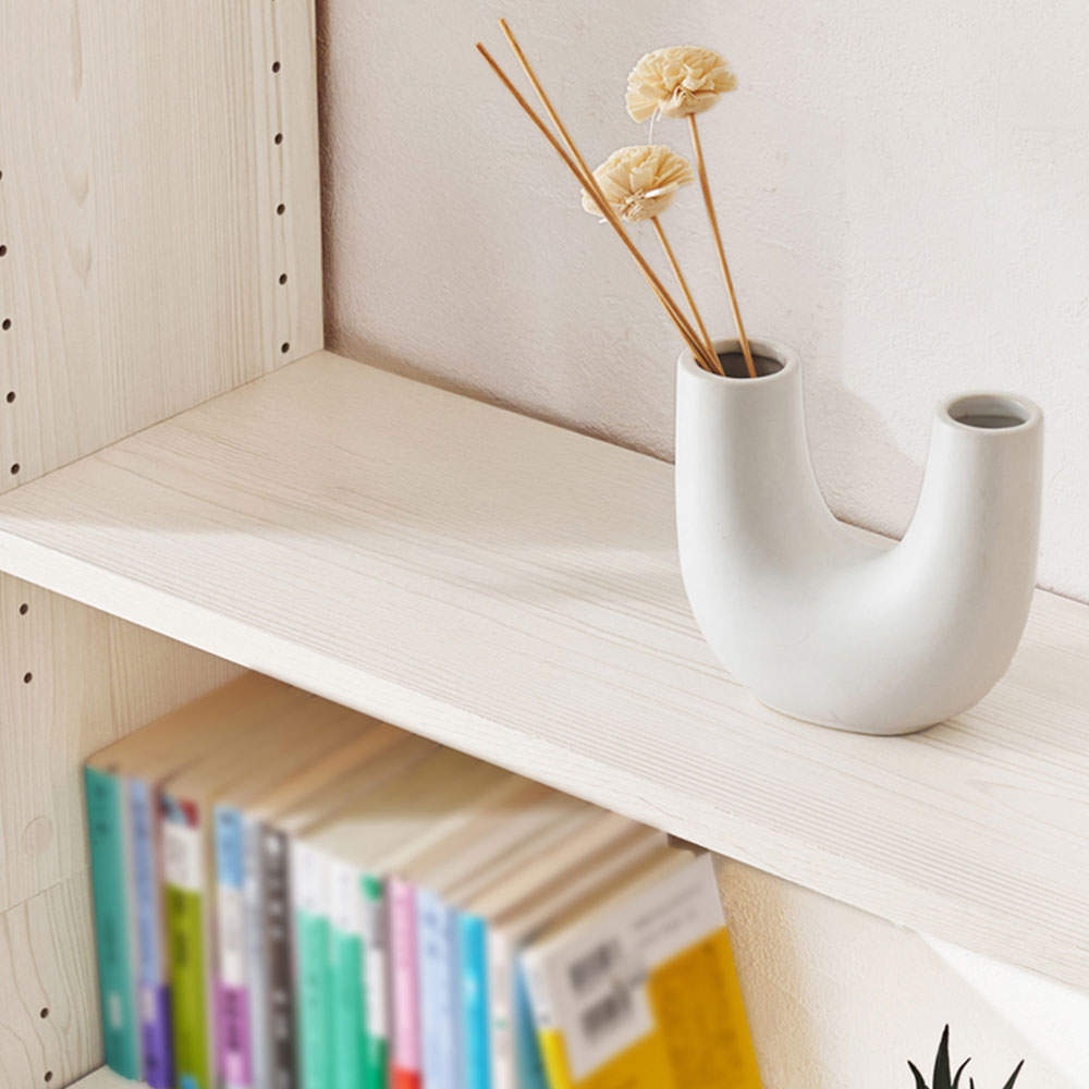 萩原 突っ張り壁面収納ラック ホワイトウォッシュ RCC-1559WS