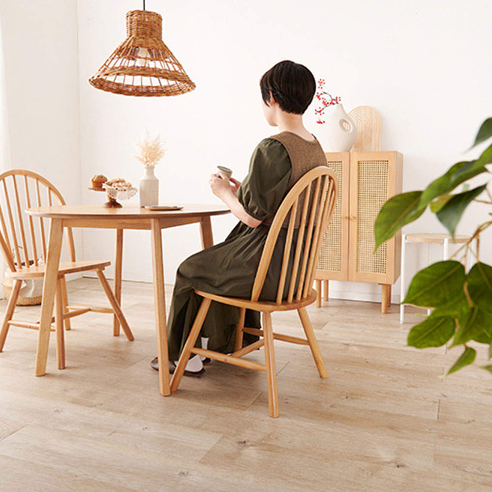 萩原 ダイニングチェア(Aタイプ) 2脚セット Aタイプ ナチュラル BC-8624LNT