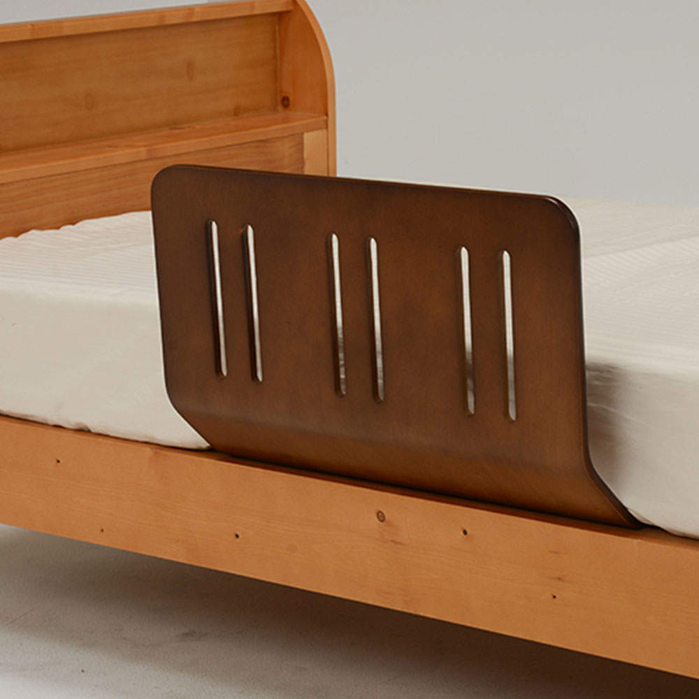 萩原 曲げ木ベッドガードDBR ダークブラウン LBG-4297T-DBR