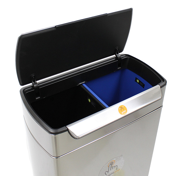 Simplehuman ゴミ箱 タッチバーカン リサイクラー 48L CW2018