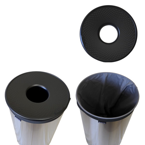 よろずやマルシェ本店 Brabantia ブラバンシア ランドリービン プラスチックリッド マットスチール 60リットル Laundry