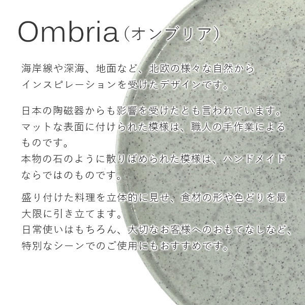 Kahler ケーラー Ombria オンブリア カップ(300ml)＆ボウル(15cm) グレー 2点セット