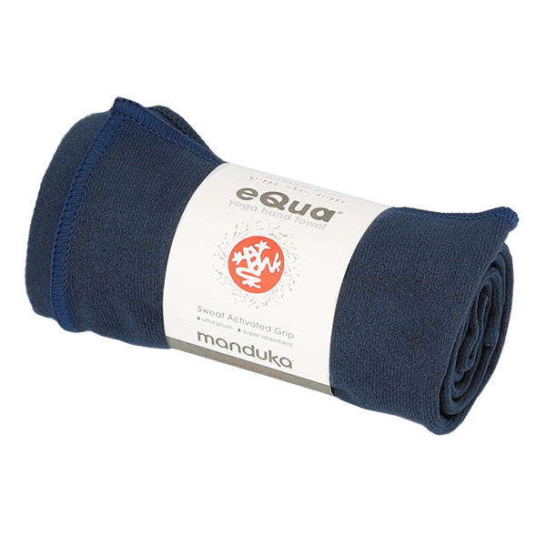 Manduka マンドゥカ eQua イークア ヨガマットタオル ハンドサイズ Midnight ミッドナイト S