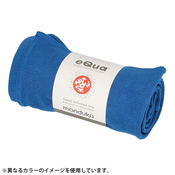 Manduka マンドゥカ eQua イークア ヨガマットタオル ハンドサイズ Blue Toad ブルータウド S