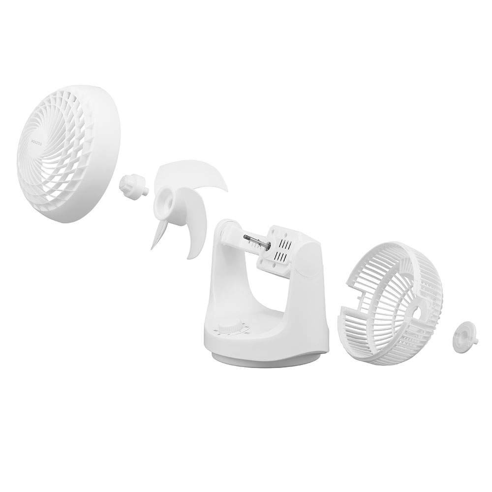 アイリスオーヤマ サーキュレーター マカロン型 首振りタイプ メカ式 8畳 ホワイト PCF-MKM15EC-W