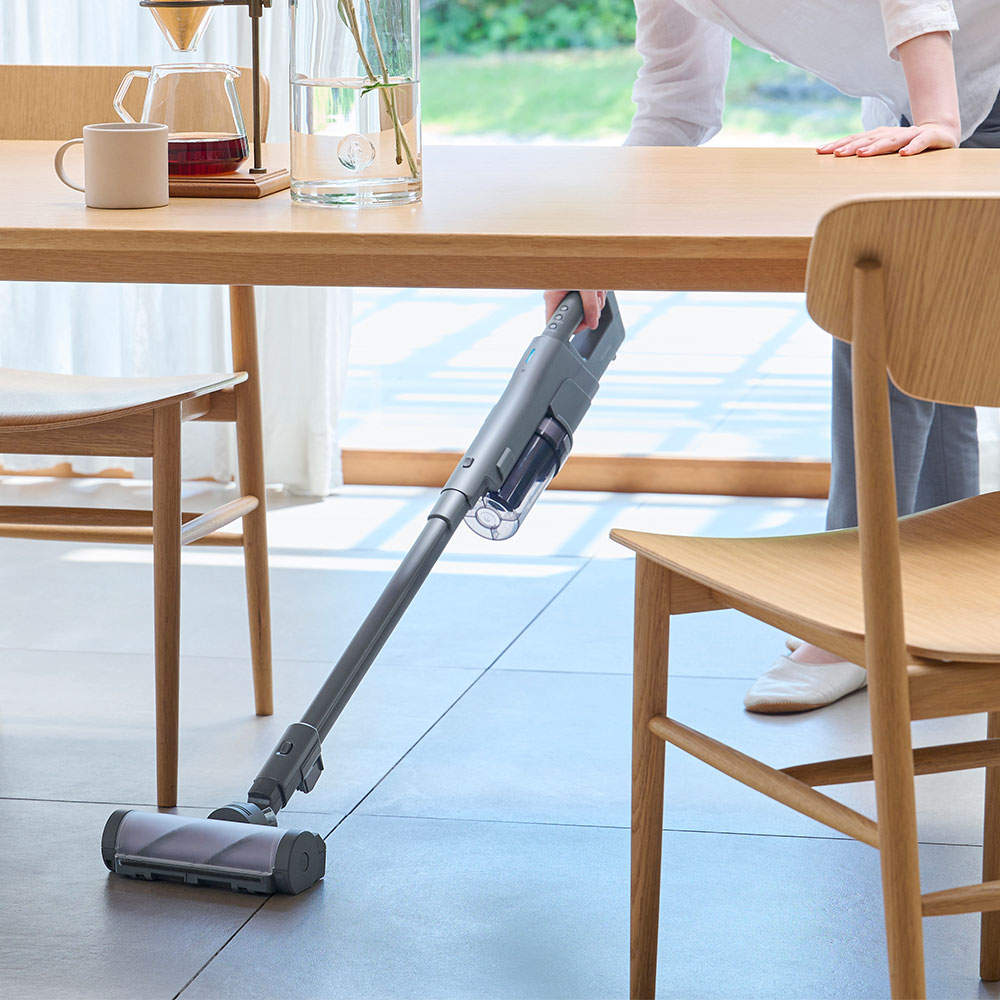 アイリスオーヤマ 掃除機 充電式サイクロンスティッククリーナー SUUZE グレー SCD-210P-H