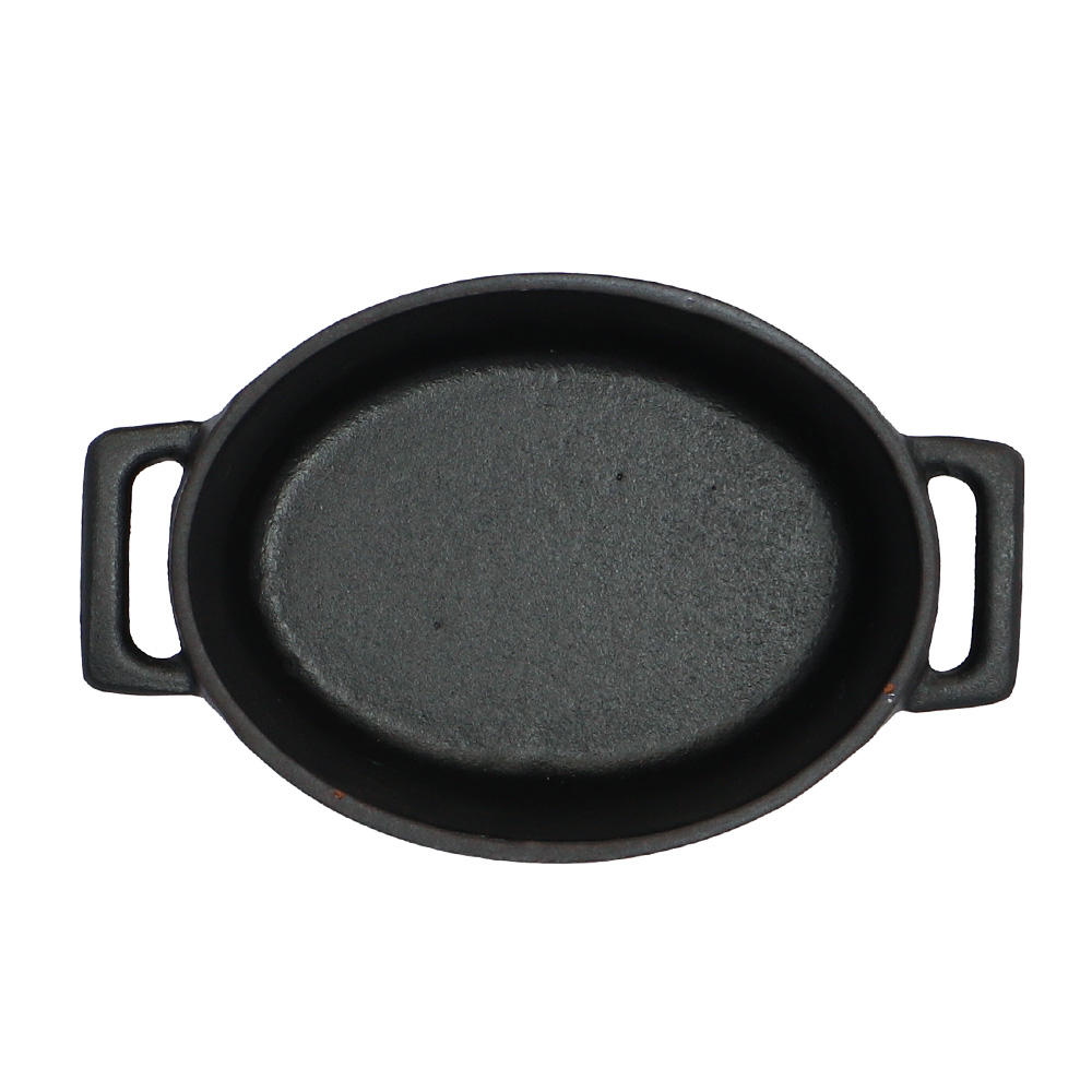LAVA 鋳鉄ホーロー鍋 オーバルキャセロール 10cm Matt Black LV0008
