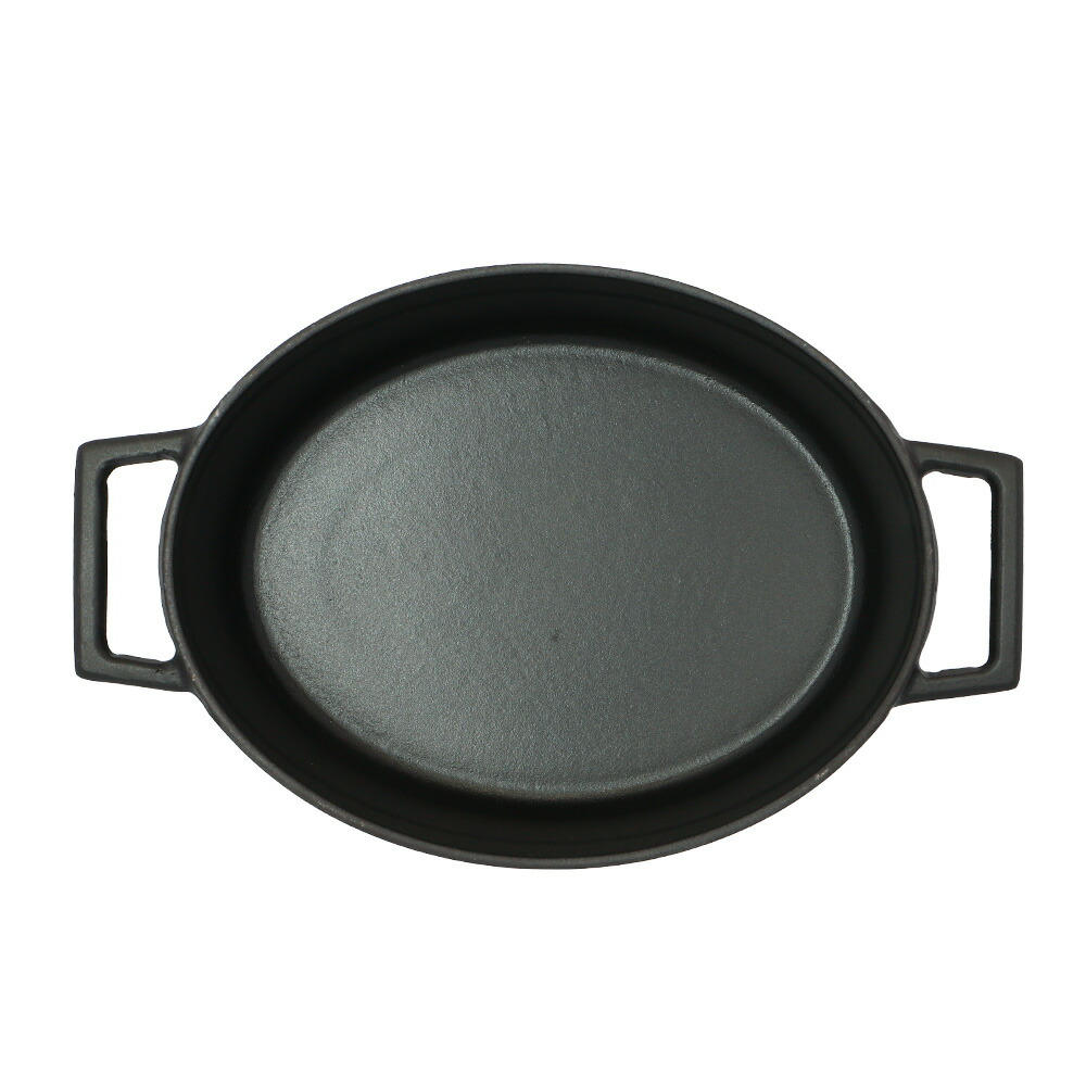 【ポイント20倍】LAVA 鋳鉄ホーロー鍋 オーバルキャセロール 25cm Matt Black LV0009