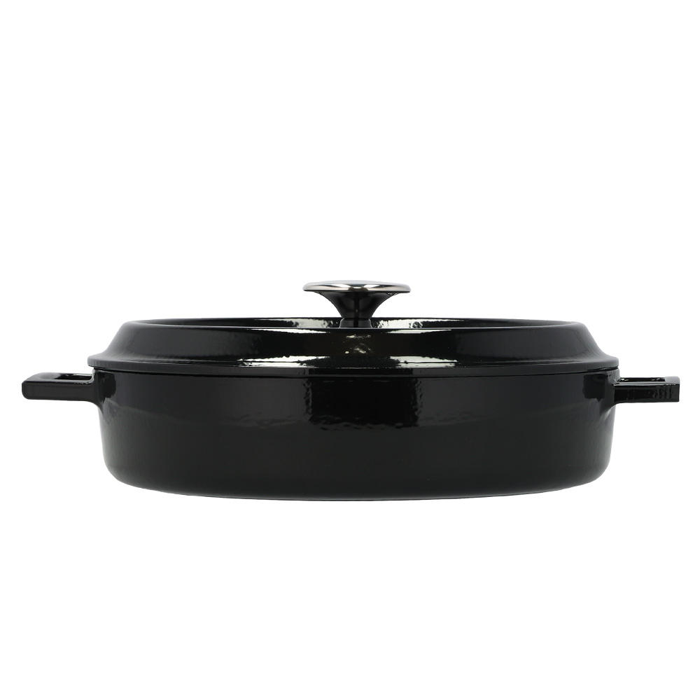 【ポイント20倍】LAVA 鋳鉄ホーロー鍋 マルチキャセロール 28cm Shiny Black LV0088