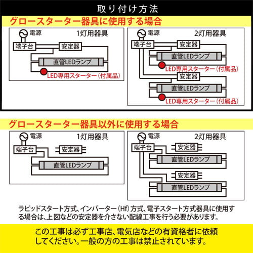 オーム電機 LED蛍光灯 グロースタータ形 15形 昼光色 LDF15SS・D/8/11 7