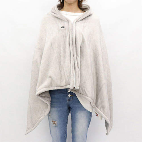 HIRO 電熱2WAYヒートブランケット グレー HED-7400