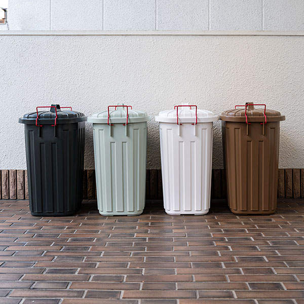 東谷 ごみ箱 タフカン 60L W360×D554×H622mm ホワイト LFS-938WH