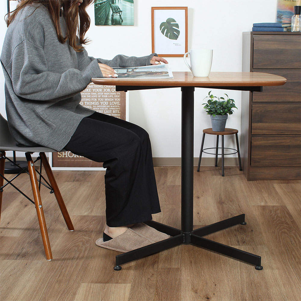 不二貿易 カフェテーブル レグナ 幅75cm ナチュラル 正方形 98933