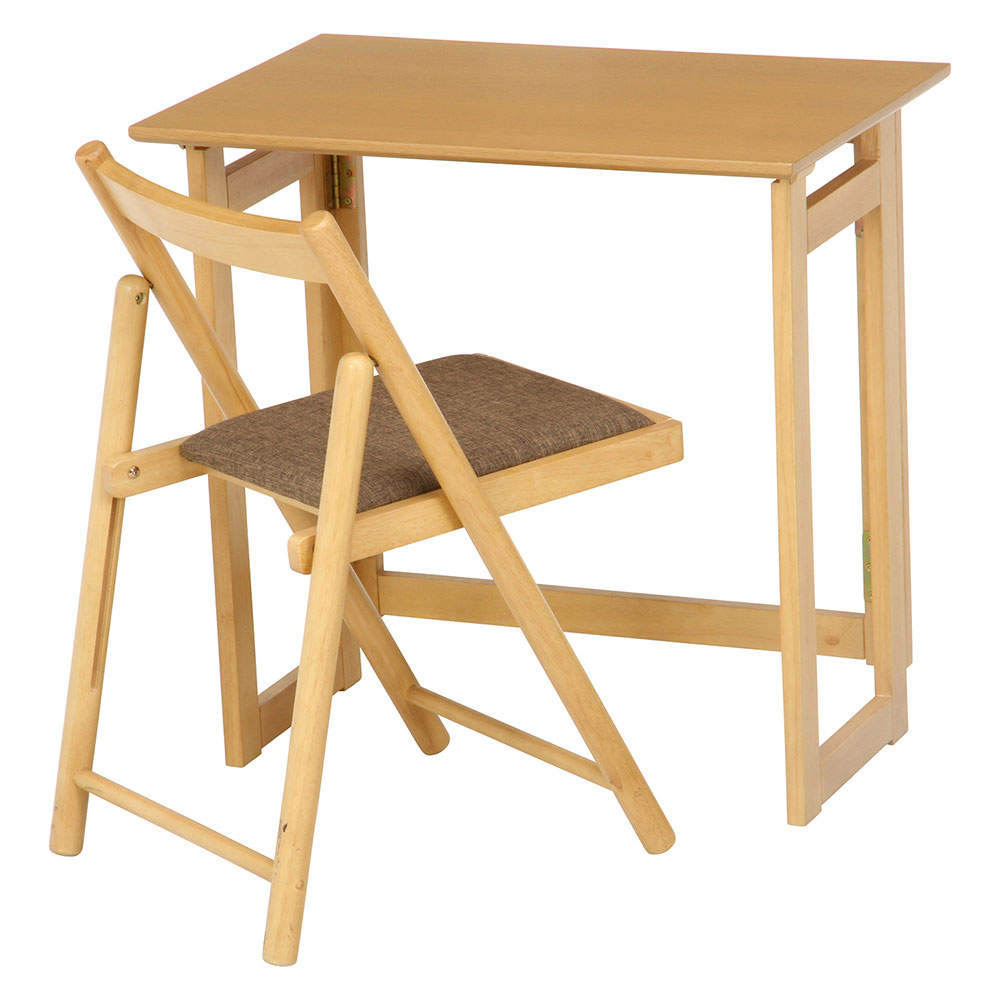 不二貿易 フォールディングテーブル 幅70cm ミラン ナチュラル 10880