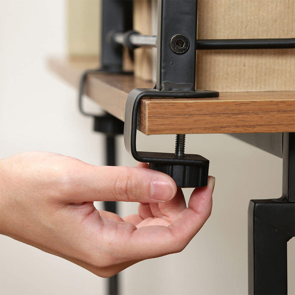 不二貿易 ワークデスク 幅120cm SMART 本棚付 94897