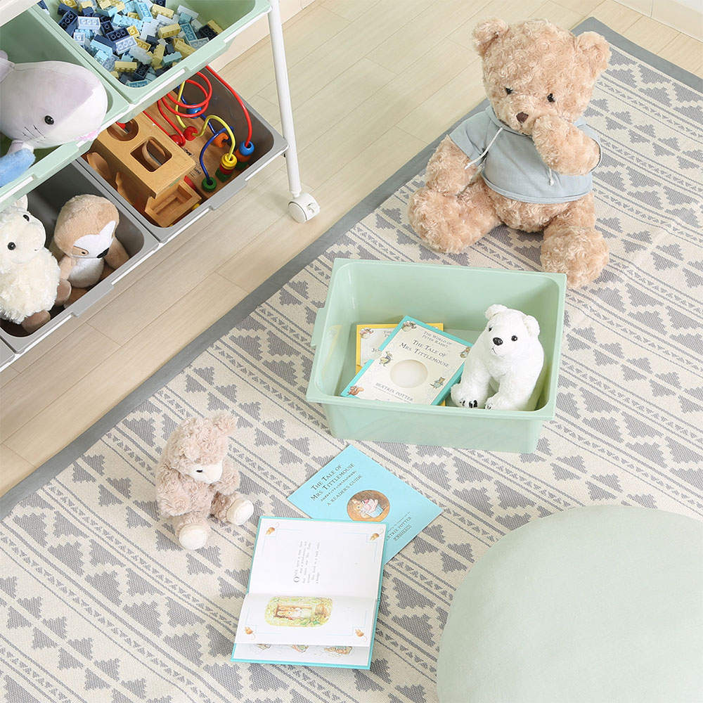 不二貿易 キッズラック color 9マス(キャスター付) 38293