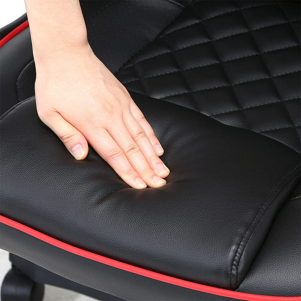 不二貿易 オフィスチェア ゲーミングチェア シグナル レッド 15506