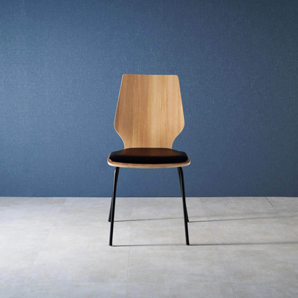 萩原 ダイニングチェア LAGO PVCクッション付 ナチュラル LC-4488NA