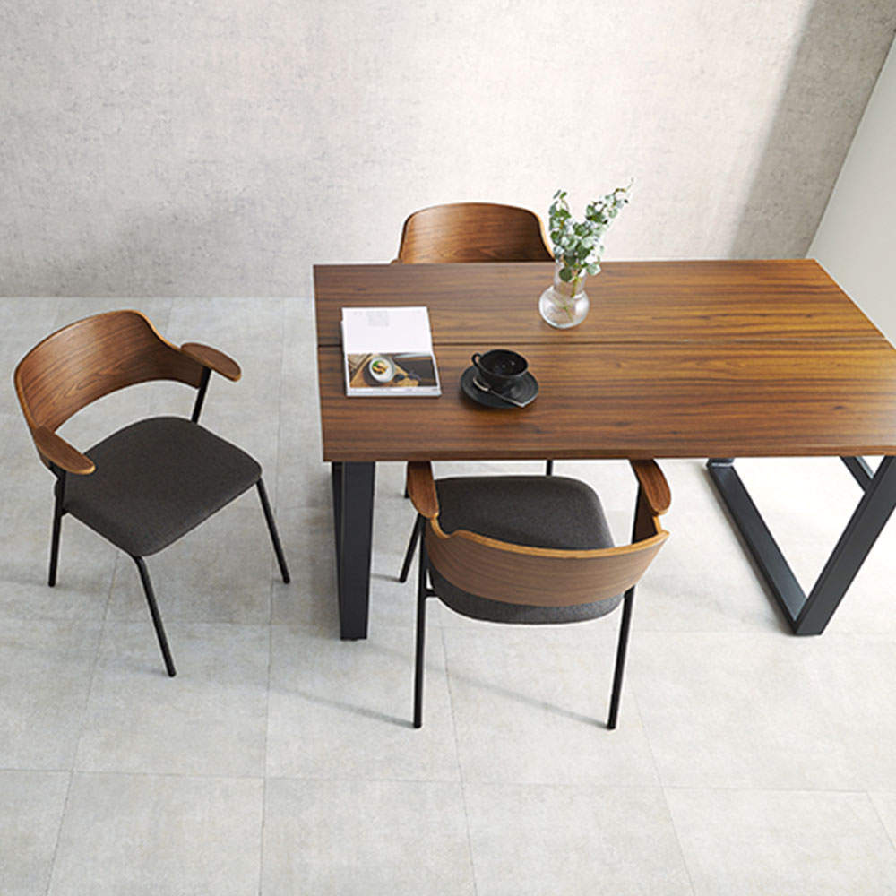 萩原 ダイニングチェア Mix ブラウン/ダークグレー LC-4835BR-DGY